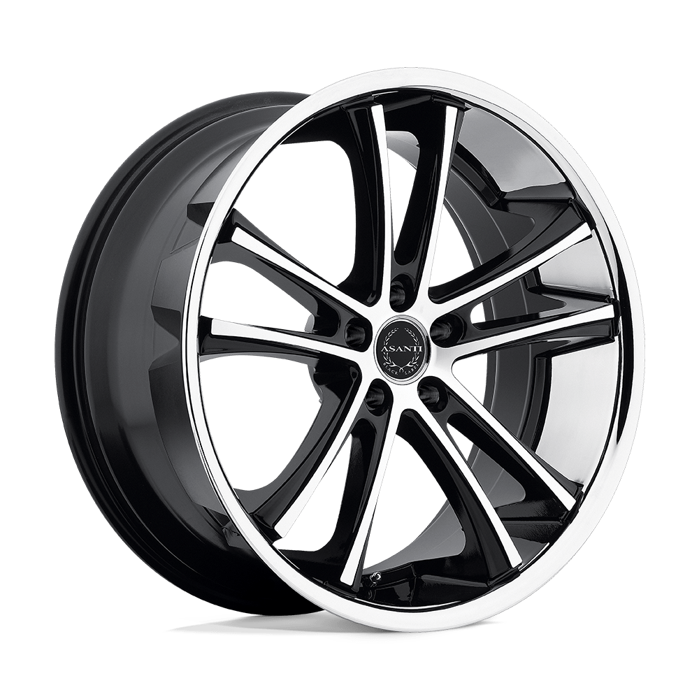 Asanti Black AB001 PEGASI MACHINED BLACK SS LIP - 5X115