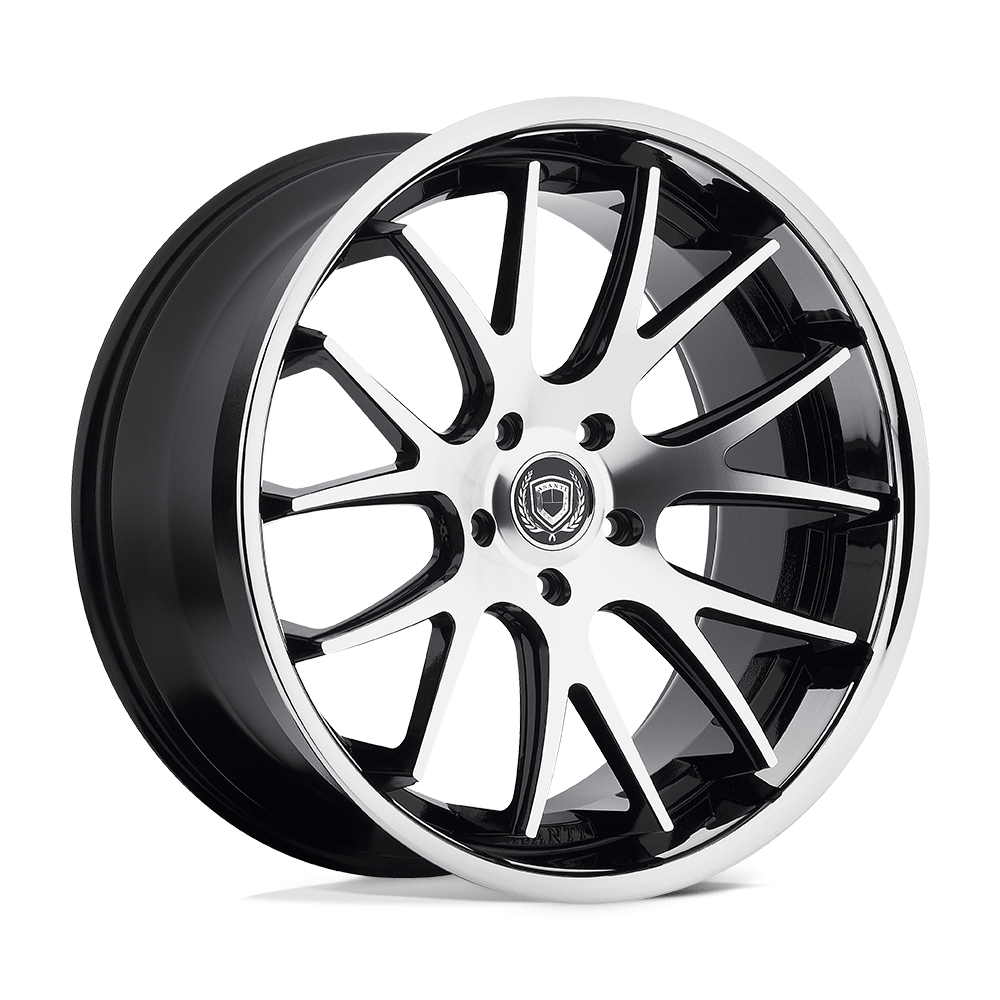 Asanti Black AB003 CASTOR MACHINED FACE SS LIP - 5X120