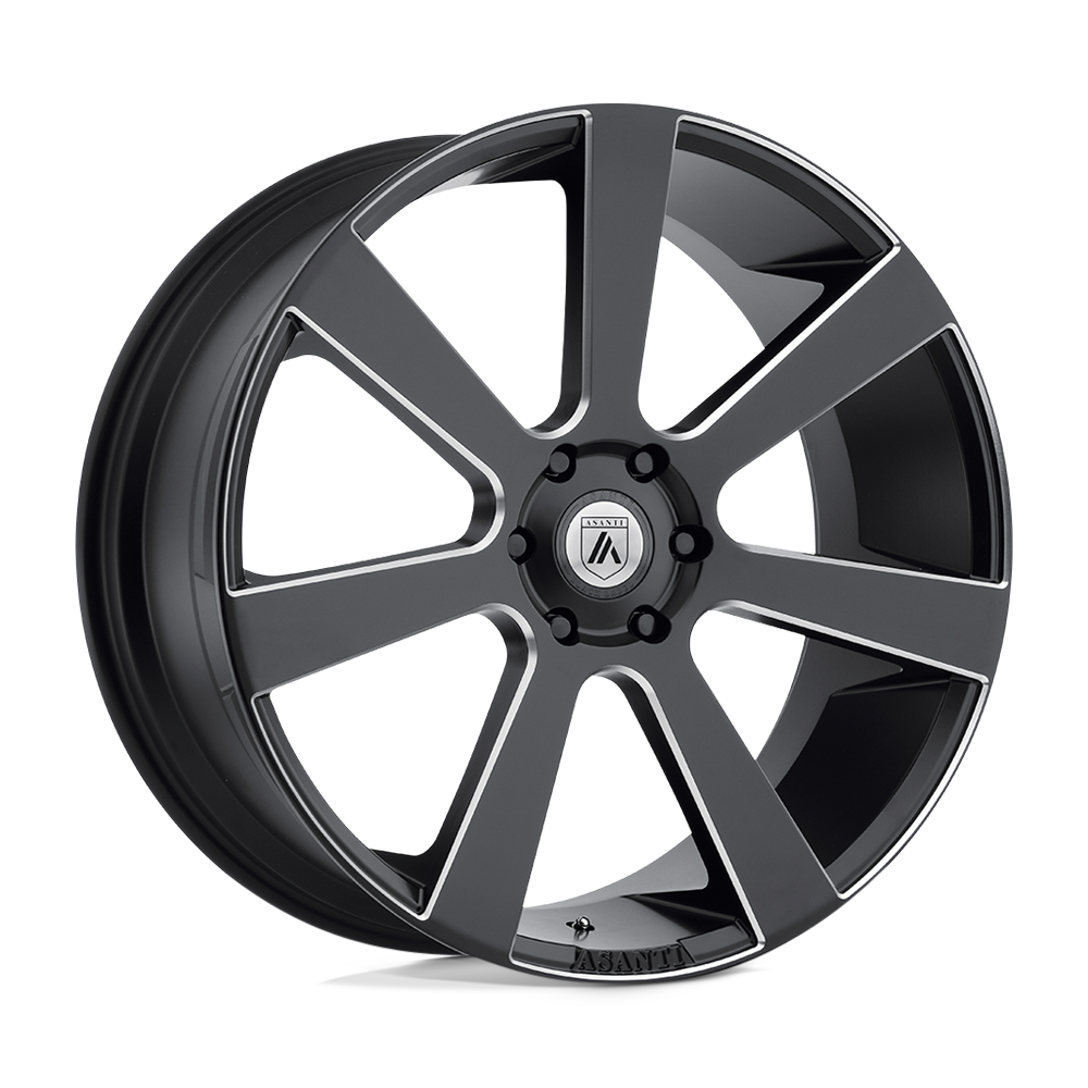 Asanti Black AB015 APOLLO SATIN BLACK MILLED - 5X5.0