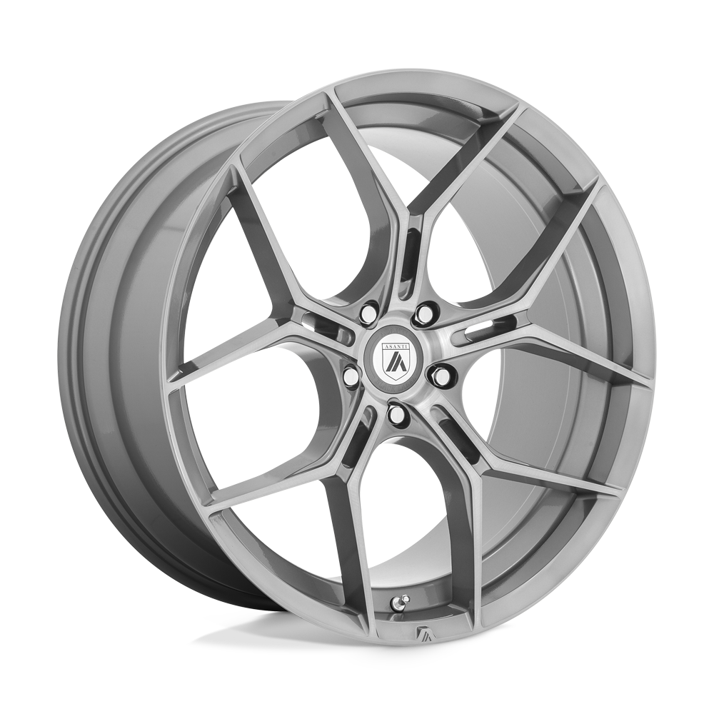 Asanti Black AB037 MONARCH TITANIUM BRUSHED - 5X112