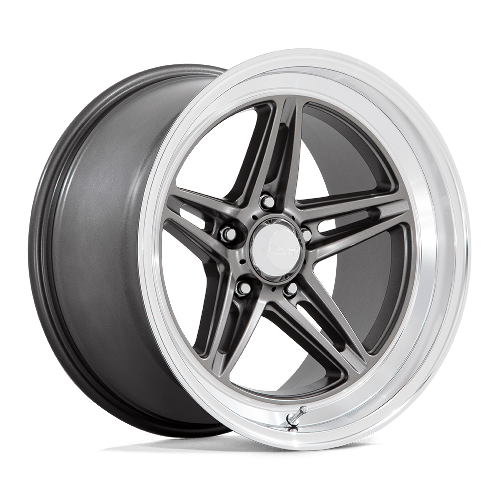 American Racing Vintage VN514 GROOVE ANTHRACITE WITH DIAMOND CUT LIP - 5X4.5