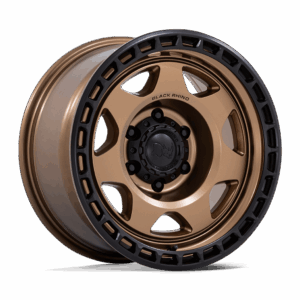 Black Rhino Hard Alloys BR018 VOYAGER MATTE BRONZE W/ MATTE BLACK LIP - 6X120