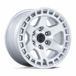 Black Rhino Hard Alloys BR022 BAHARI GLOSS SILVER W/ MACHINED FACE - 6X5.5