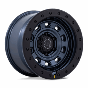 Black Rhino Hard Alloys BR023 XPLORER METALLIC BLUE W/ BLACK ROCK GUARD - 6X5.5