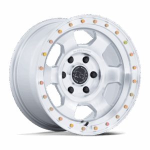 Black Rhino Hard Alloys BR029 TROOPER GLOSS SILVER W/ MACHINED FACE - 6X135