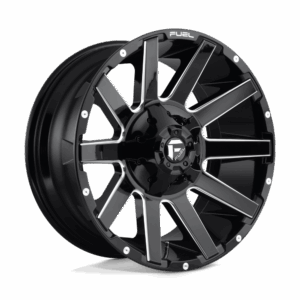 Fuel 1PC FC615 CONTRA GLOSS BLACK MILLED - 8X6.5