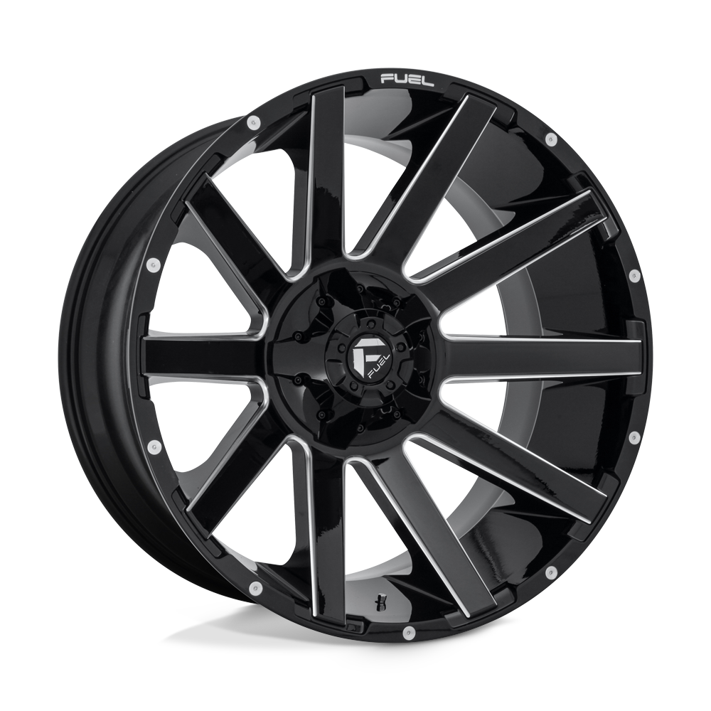 Fuel 1PC FC615 CONTRA GLOSS BLACK MILLED - 8X6.5
