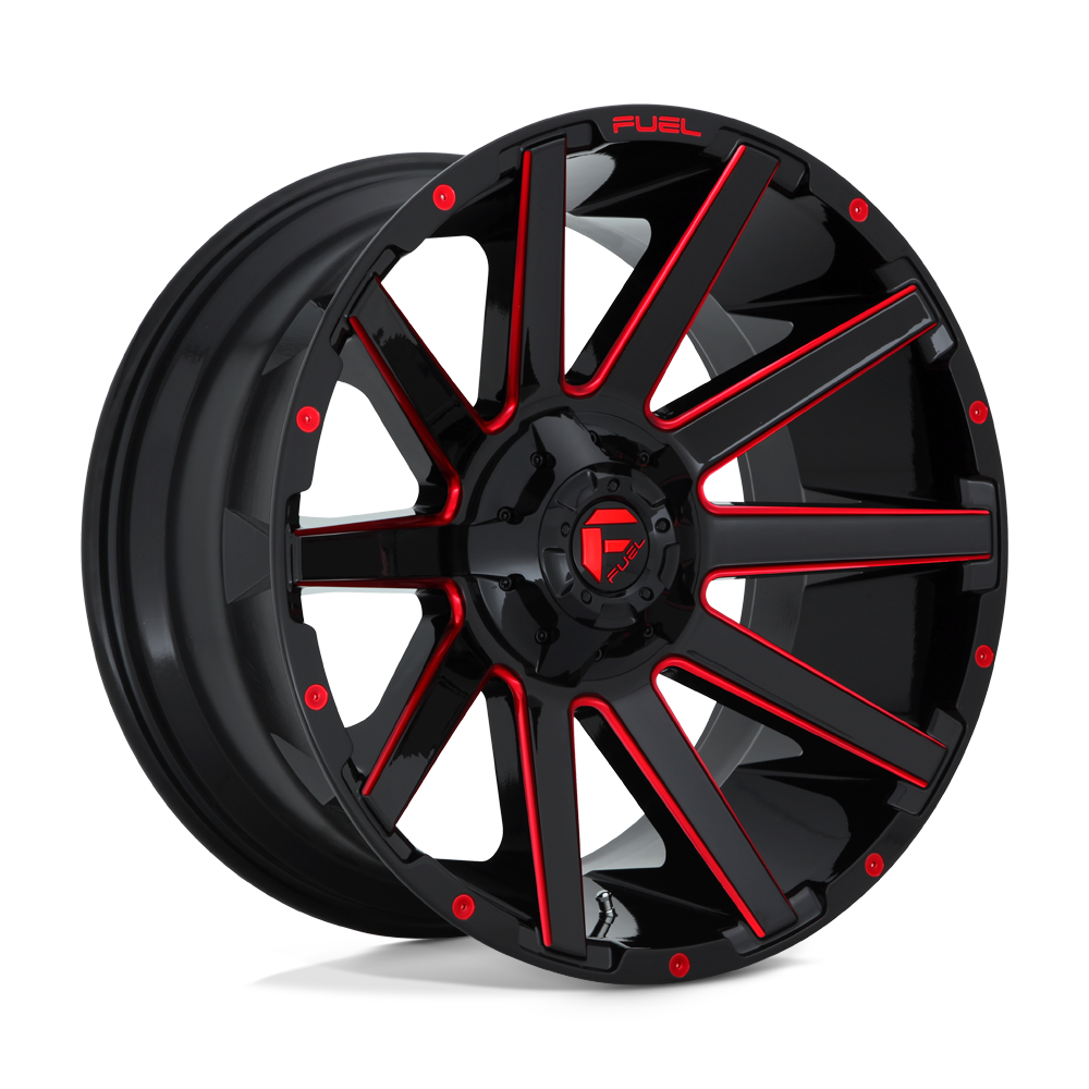 Fuel 1PC FC643 CONTRA GLOSS BLACK RED TINTED CLEAR - 8X180