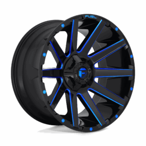 Fuel 1PC FC644 CONTRA GLOSS BLACK BLUE TINTED CLEAR - 8X180