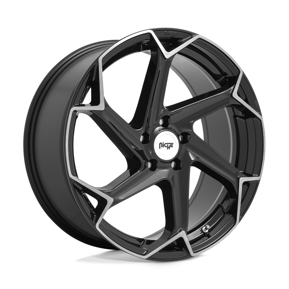 Niche 1PC NC255 FLASH GLOSS BLACK BRUSHED - 5X112
