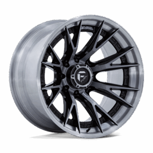 Fuel 1PC FC402 CATALYST GLOSS BLACK WITH BRUSHED GRAY TINT FACE & LIP - 8X180