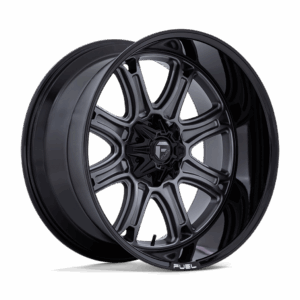 Fuel 1PC FC853 DARKSTAR MATTE GUNMETAL WITH BLACK LIP - 8X180