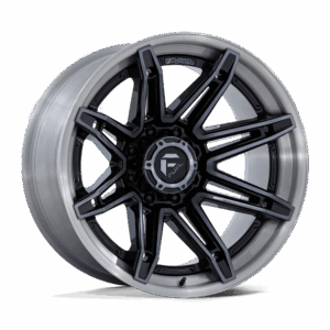 Fuel 1PC FC401 BRAWL GLOSS BLACK WITH BRUSHED GRAY TINT FACE & LIP - 8X170