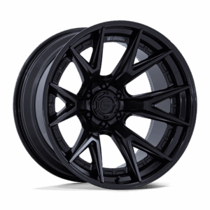 Fuel 1PC FC402 CATALYST MATTE BLACK WITH GLOSS BLACK LIP - 6X5.5
