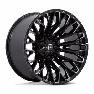 Fuel 1PC FC865 STRIKE GLOSS BLACK MILLED - 8X6.5
