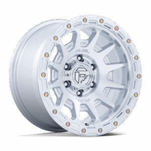 Fuel 1PC FC884 FORTRESS GLOSS SILVER W/ MACHINED FACE - 6X135
