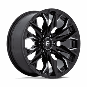 Fuel 1PC FC803 FLAME GLOSS BLACK MILLED - 6X135