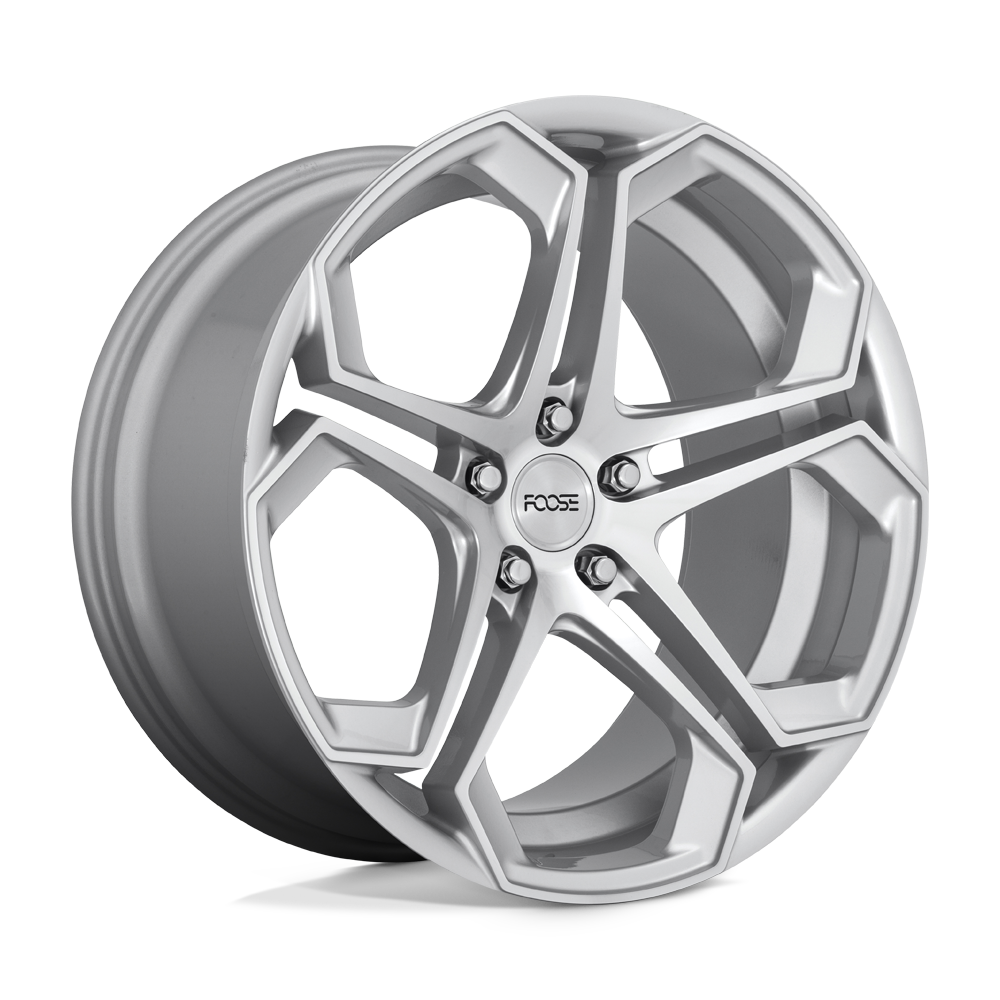 Foose 1PC OC170 IMPALA GLOSS SILVER MACHINED - 5X4.5