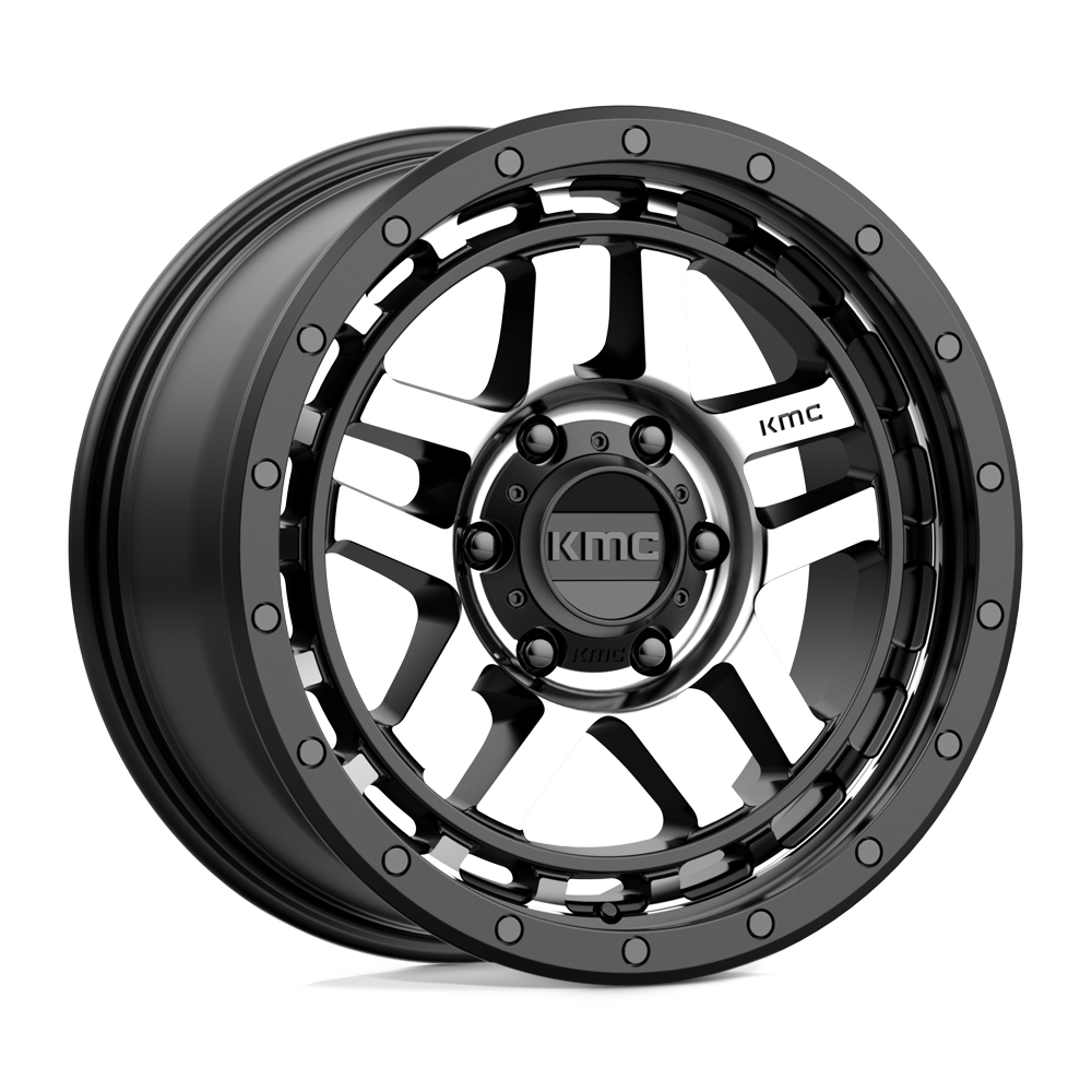 KMC KM540 RECON SATIN BLACK MACHINED - 6X120