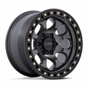 KMC KM550 RIOT SBL ANTHRACITE WITH SATIN BLACK LIP - 6X5.5