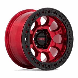 KMC KM237 RIOT BEADLOCK CANDY RED WITH BLACK RING - 6X5.5