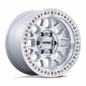 KMC KM549 GRS GLOSS SILVER W/ MACHINED FACE - 5X150