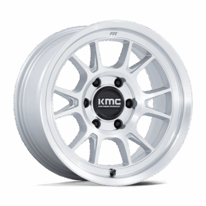 KMC KM729 RANGE GLOSS SILVER WITH MACHINED FACE - 6X5.5