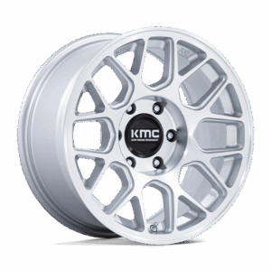 KMC KM730 IKE GLOSS SILVER W/ MACHINED FACE - 6X120