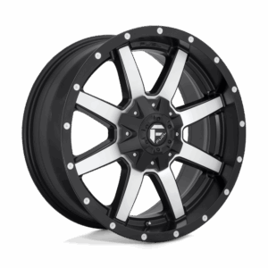 Fuel 1PC FC537 MAVERICK MATTE BLACK MACHINED - 8X6.5
