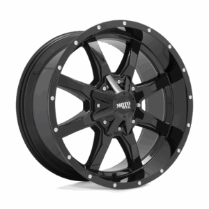 Moto Metal MO970 MO970 GLOSS BLACK WITH MILLED LIP - 8X6.5