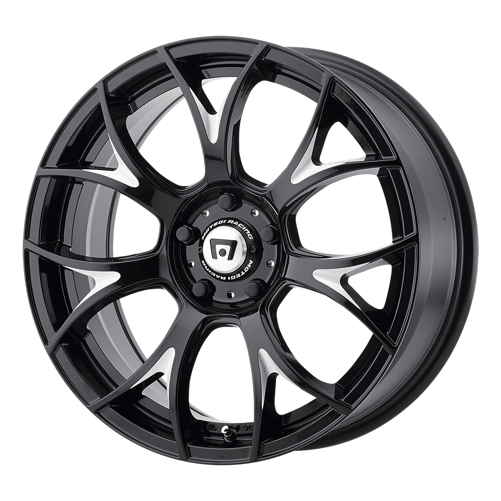 Motegi MR126 MR126 GLOSS BLACK WITH MILLED ACCENTS - 5X112