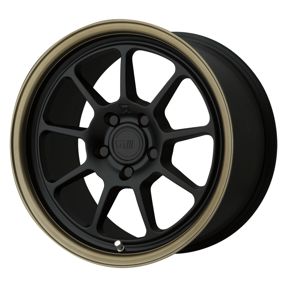 Motegi MR135 MR135 MATTE BLACK CENTER BRONZE LIP - 5X4.5