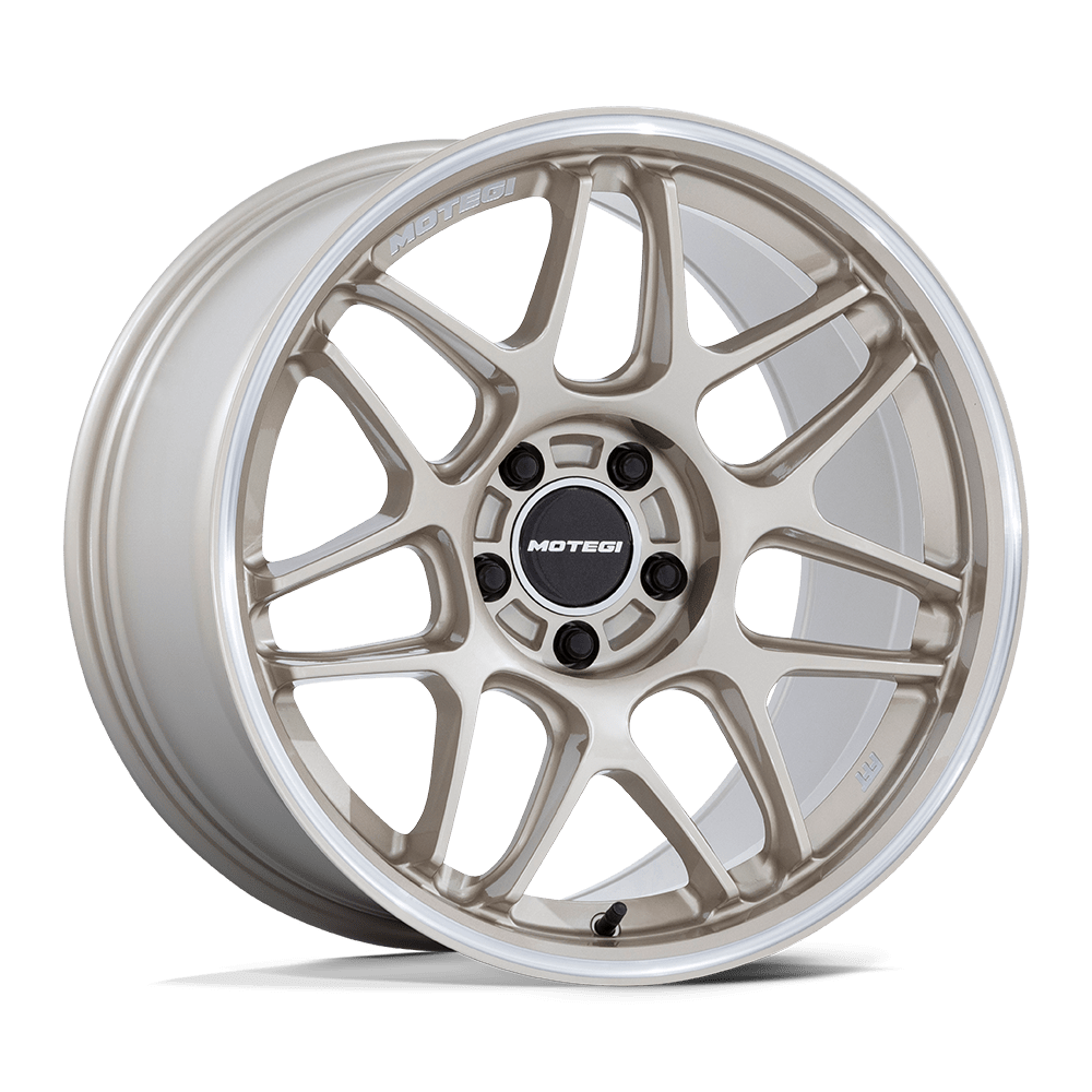 Motegi MR158 TSUBAKI MOTORSPORT GOLD W/ MACHINED LIP - 5X112
