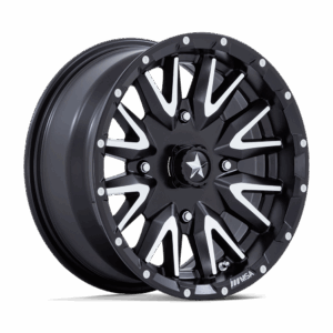 MSA Offroad Wheels MA049 CREED UTV MATTE BLACK MACHINED - 4X156