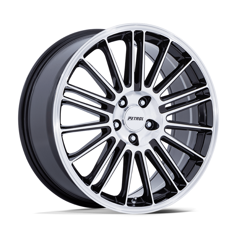 Petrol PE001 P1D GLOSS BLACK WITH MACHINED FACE - 5X120