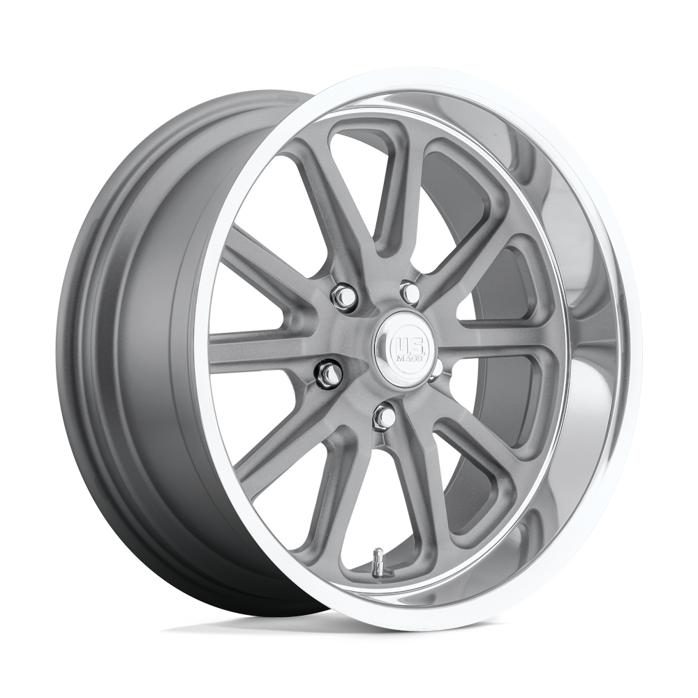 US Mag 1PC UC111 RAMBLER TEXTURED GRAY W/ DIAMOND CUT LIP - 5X4.5