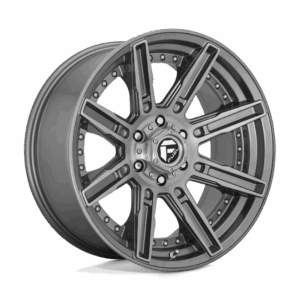Fuel 1PC FC710 ROGUE BRUSHED GUN METAL TINTED CLEAR - 5X150