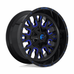 Fuel 1PC FC645 STROKE GLOSS BLACK BLUE TINTED CLEAR - 8X6.5