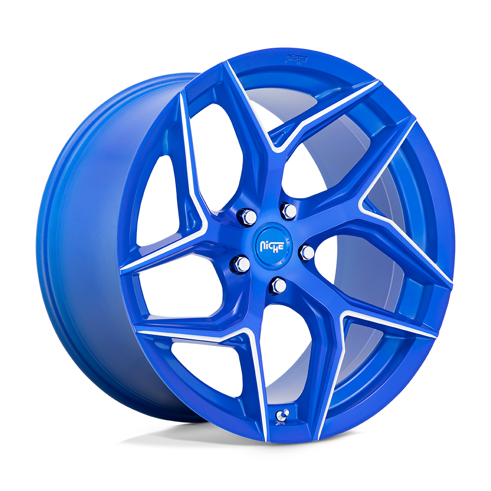 Niche 1PC NC268 TORSION ANODIZED BLUE MILLED - 5X112