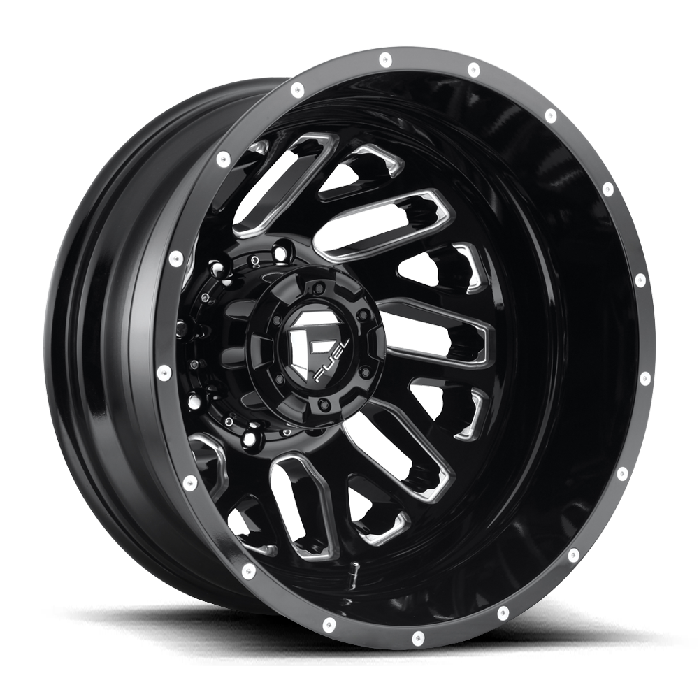 Fuel 1PC FC581 TRITON DUALLY GLOSS BLACK MILLED - 8X200