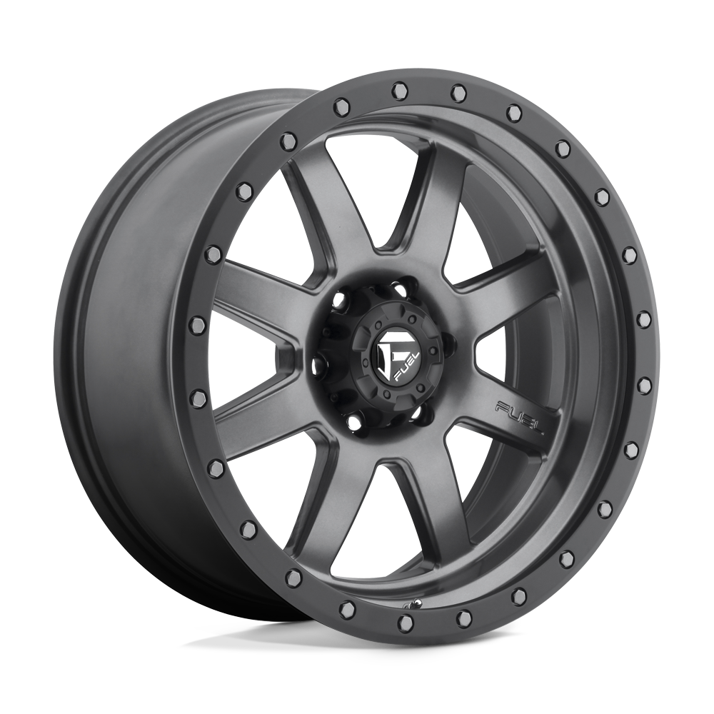Fuel 1PC FC552 TROPHY MATTE GUN METAL BLACK BEAD RING - 6X5.5