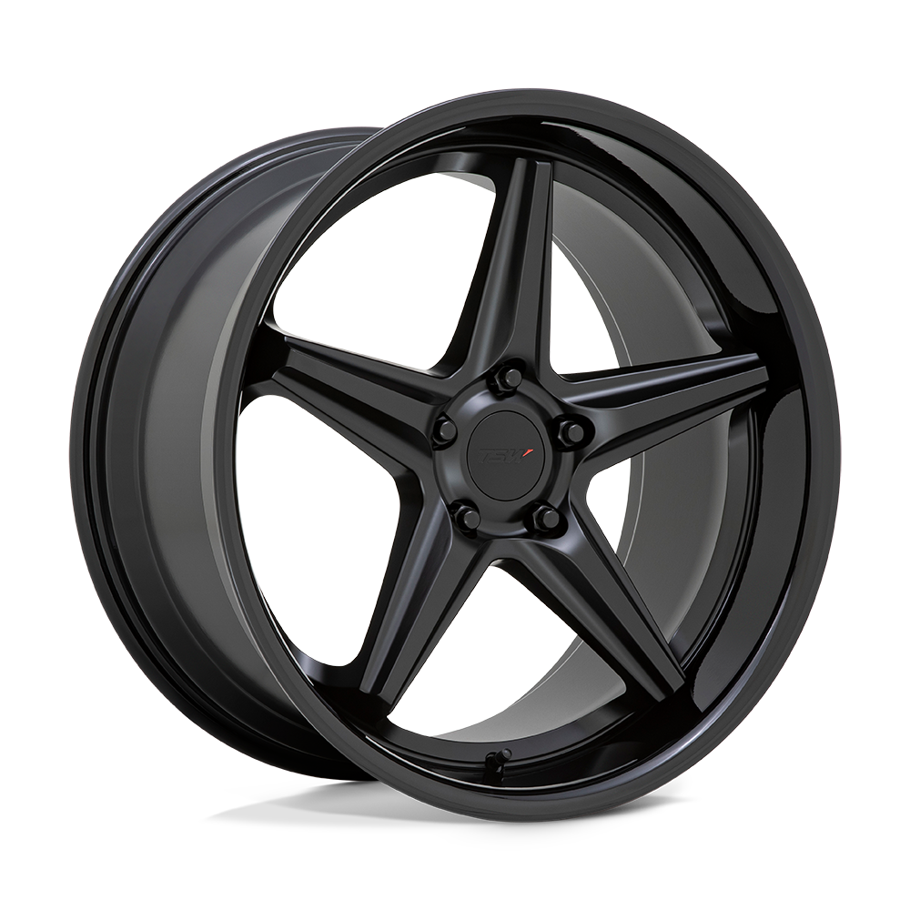 TSW TWLCH LAUNCH MATTE BLACK WITH GLOSS BLACK LIP - 5X120