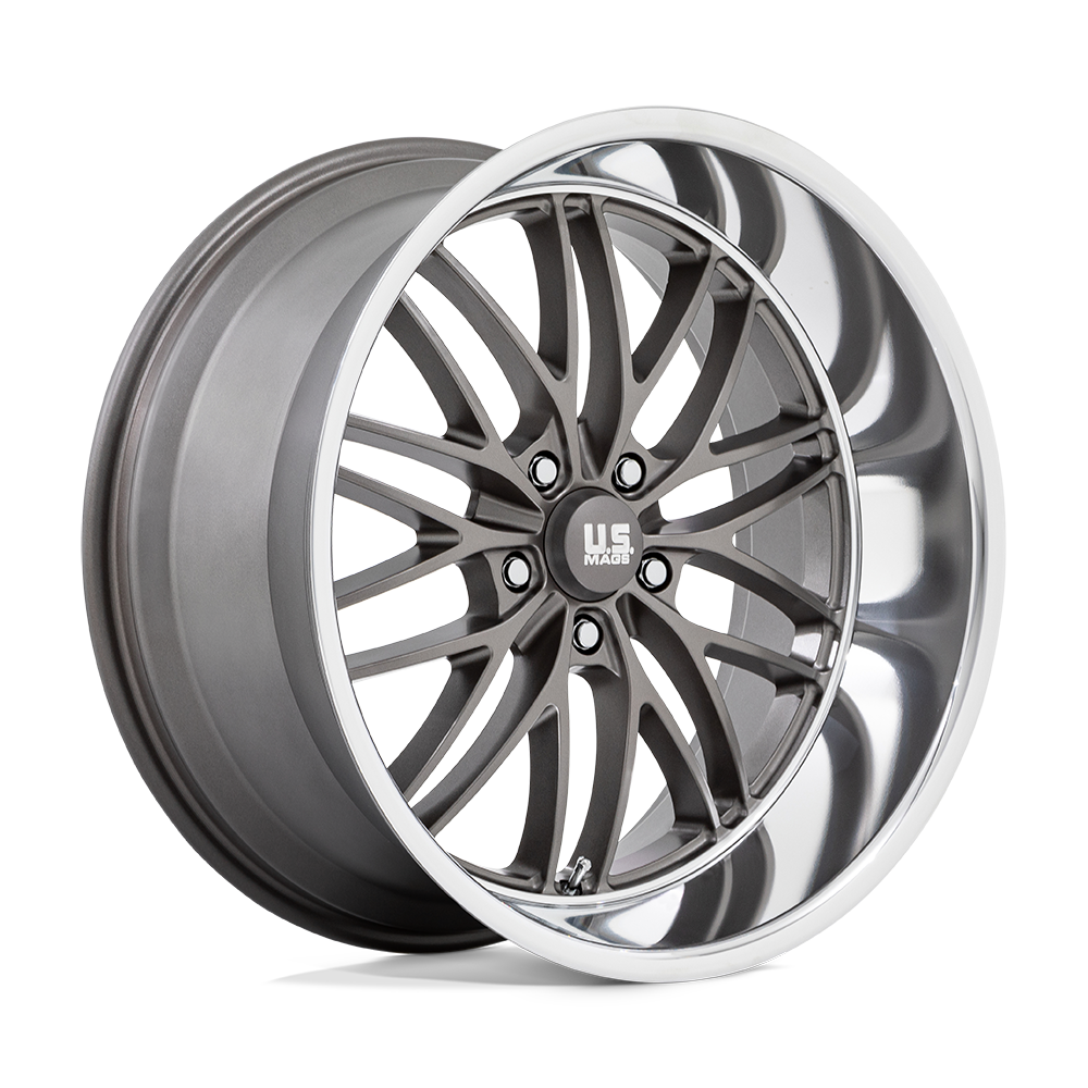 US Mag 1PC UC139 SANTA CRUZ ANTHRACITE WITH DIAMOND CUT LIP - 5X5.0