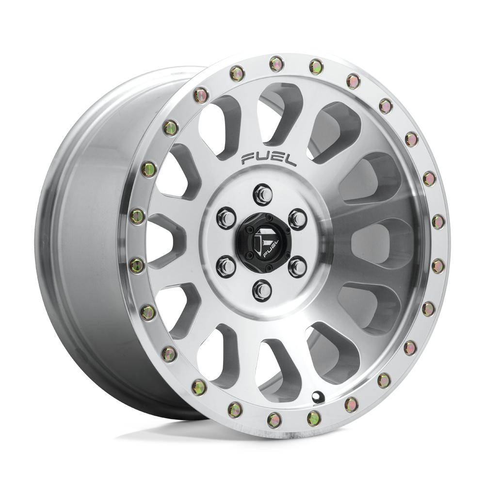 Fuel 1PC FC647 VECTOR DIAMOND CUT MACHINED WITH CLEAR COAT WITH - 6X5.5