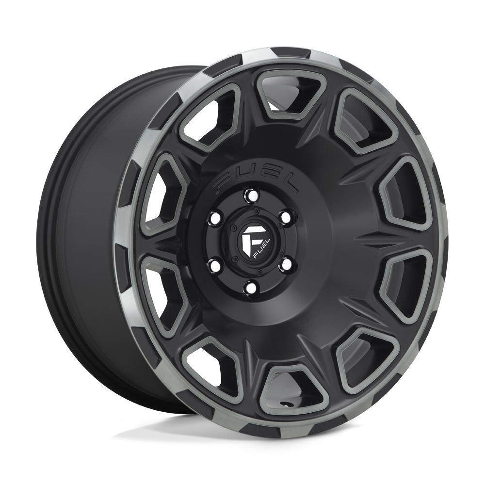 Fuel 1PC FC686 VENGEANCE MATTE BLACK DOUBLE DARK TINT - 6X5.5