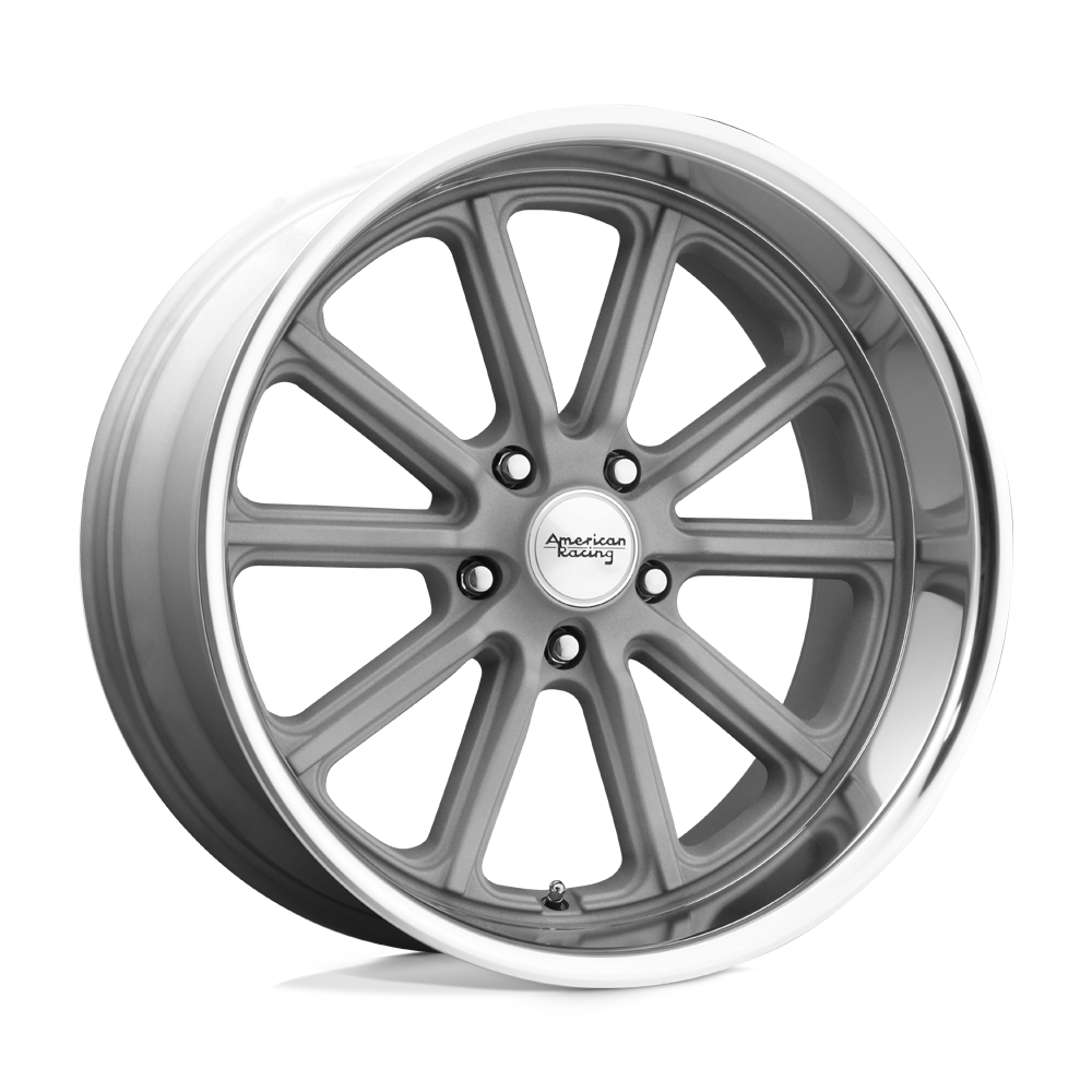 American Racing Vintage VN507 RODDER VINTAGE SILVER DIAMOND CUT LIP - 5X5.0