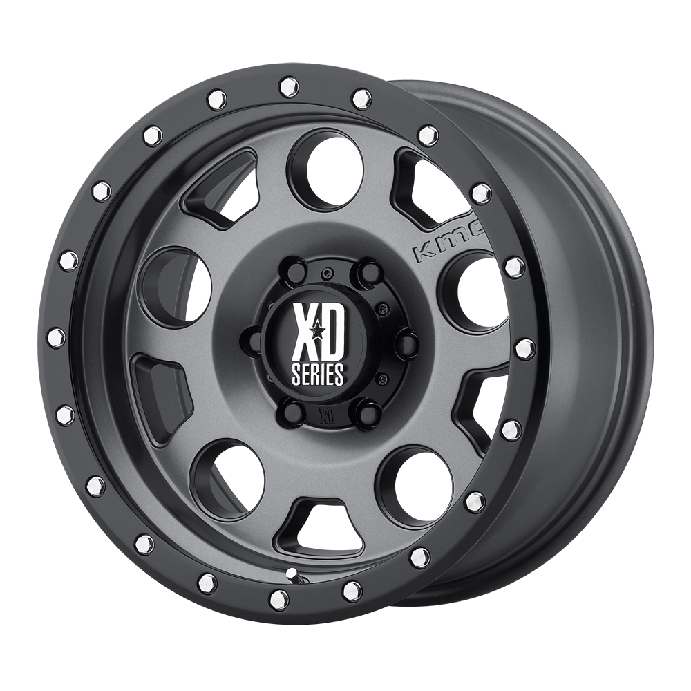 XD XD126 ENDURO PRO MATTE GRAY W BLACK REINFORCING RING - 5X5.0