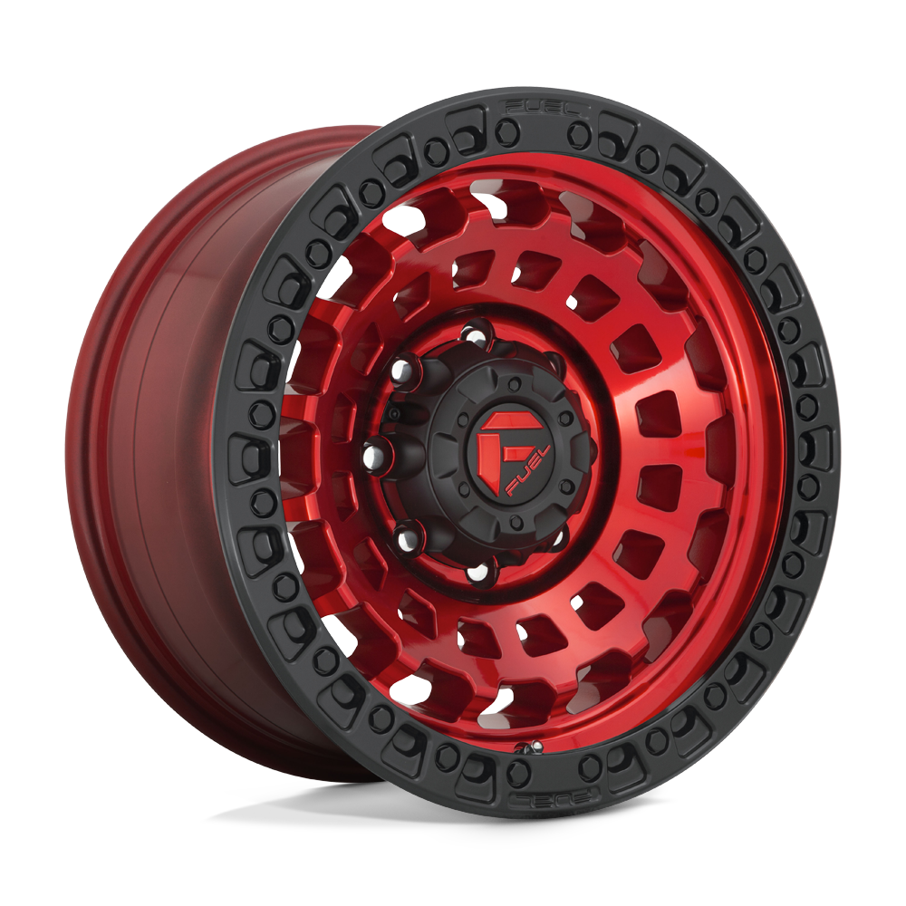 Fuel 1PC FC632 ZEPHYR CANDY RED BLACK BEAD RING - 6X5.5
