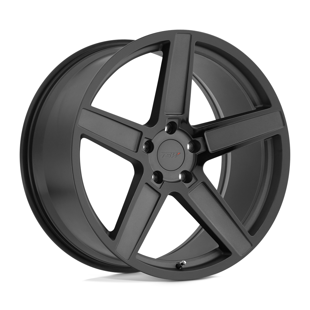 TSW TWASC ASCENT MATTE GUNMETAL W/ GLOSS BLACK FACE - 5X120