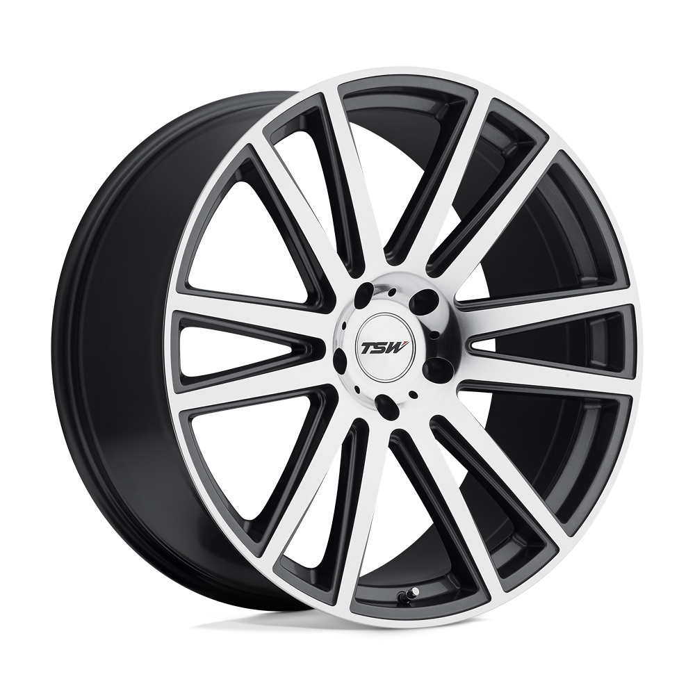 TSW TWGAT GATSBY GUNMETAL W/ MIRROR-CUT FACE - 5X112